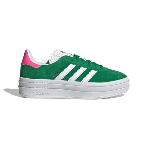 adidas schuh pink grün|adidas Gazelle Bold Green Lucid Pink (Women's) .